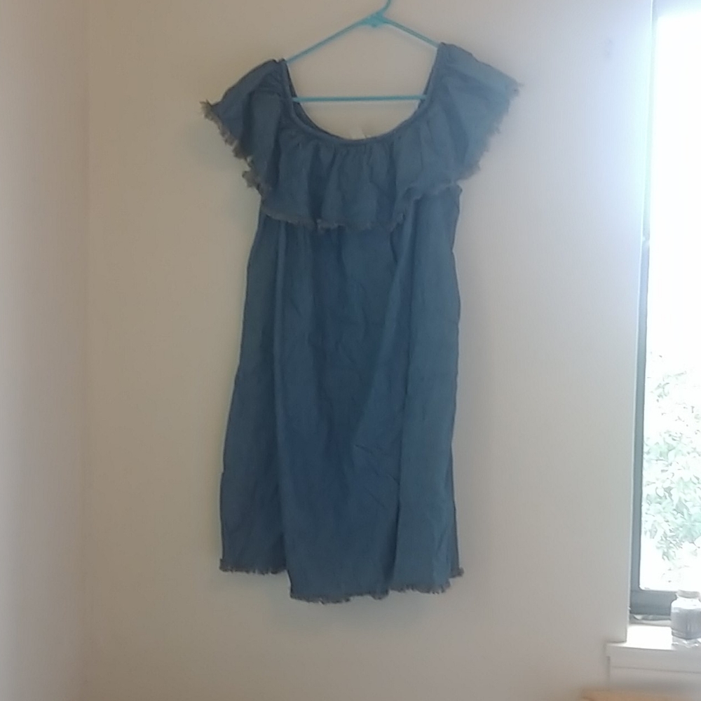 A Mossimo Supply Company blue denim dress
